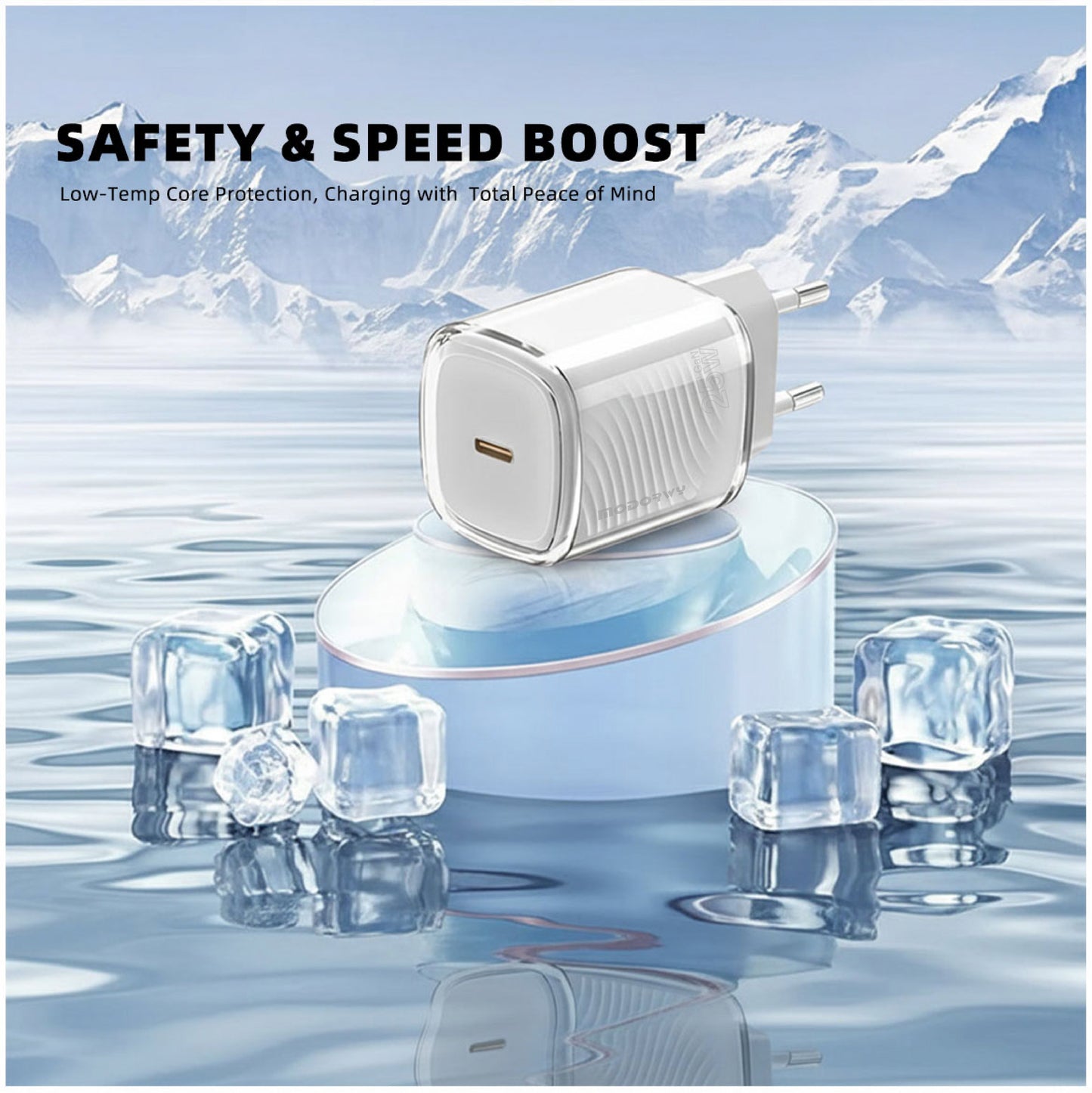 25W Crystal Type C Mini Wall Charger EU MA3138