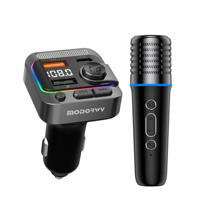 2-in-1 Car Charger & Karaoke Microphone, 6 Sound Effects MH8106
