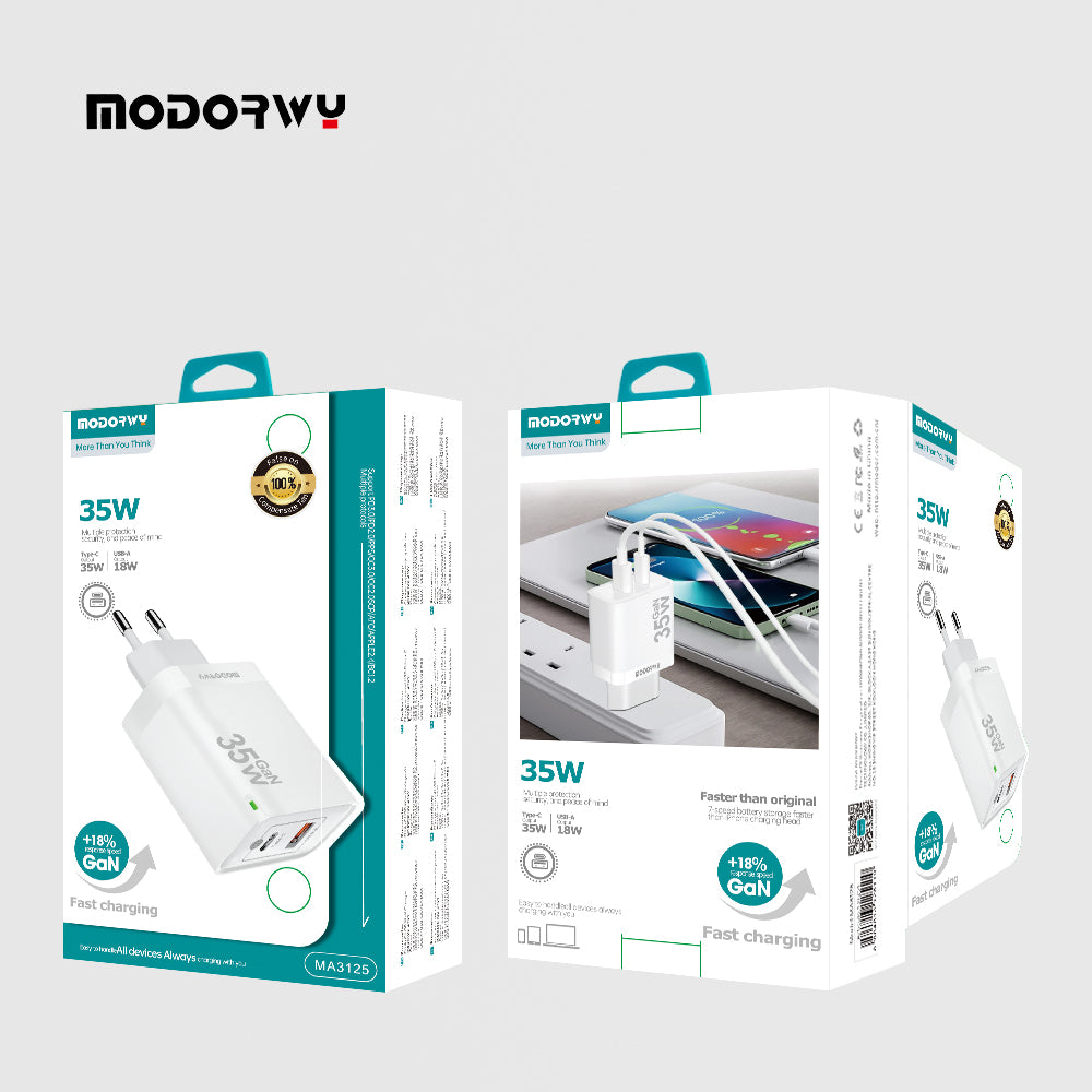 EU A+C USB Wall Charger 35W MA3125