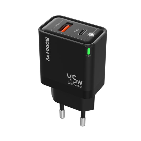 GAN зарядтағыш EU A+C 45 Вт